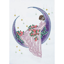 Charger l'image dans la galerie, GIRL MOON BRICOLAGE CRISTAL STRASS DIAMANT PEINTURE 30*40cm