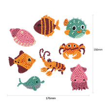 Charger l'image dans la galerie, 8pcs-Fish-Diamond Painting Autocollants
