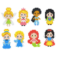 Charger l'image dans la galerie, 8pcs-Disney Princess-Diamond Painting Autocollants