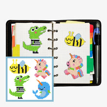 Charger l'image dans la galerie, 4pcs-Animal-Diamond Painting Autocollants