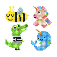 Charger l'image dans la galerie, 4pcs-Animal-Diamond Painting Autocollants