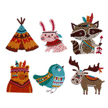 Charger l'image dans la galerie, 6pcs-Animal-Diamond Painting Autocollants