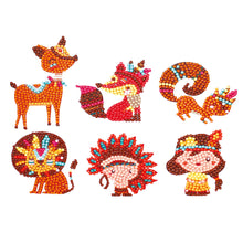 Charger l'image dans la galerie, 6pcs-Animal-Diamond Painting Autocollants