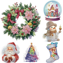 Charger l'image dans la galerie, le père Noël-Partiel Spécial Peinture au diamant-30x30cm