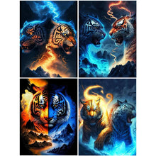 Charger l'image dans la galerie, Tiger-Full Round Diamond Painting-30x40cm
