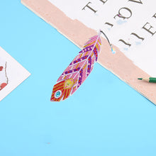Charger l'image dans la galerie, Série de plumes de signets de peinture de diamant d'art fait main de bricolage
