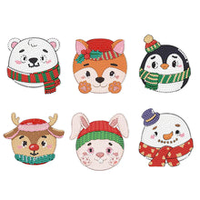 Charger l'image dans la galerie, 6pcs/set +1 rack de stockage-Fleurs-Bois Diamond Coaster