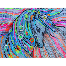 Charger l'image dans la galerie, Peinture au diamant en forme de cristal spécial cheval 40 * 30 cm