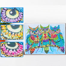 Charger l'image dans la galerie, Hibou en forme de cristal spécial diamant peinture 40*30 cm
