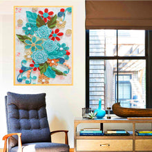 Charger l'image dans la galerie, Papier fleur-spécial en forme de cristal diamant peinture-30*40cm