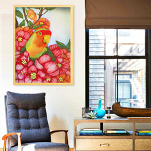 Charger l'image dans la galerie, Fleur Perroquet Forme Spéciale Cristal Diamant Peinture 30*40cm