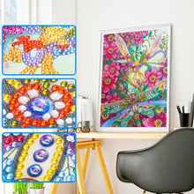 Charger l'image dans la galerie, Peinture au diamant en forme de cristal spécial libellule 30*40cm