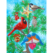Charger l'image dans la galerie, Cardinal-spécial en forme de cristal diamant peinture-30*40cm
