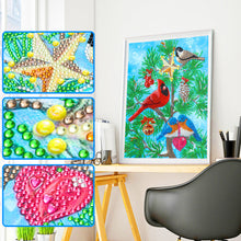 Charger l'image dans la galerie, Cardinal-spécial en forme de cristal diamant peinture-30*40cm