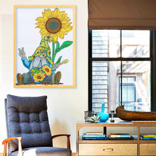 Charger l'image dans la galerie, Peinture au diamant en cristal de forme spéciale de maison de Noël 30 * 40cm