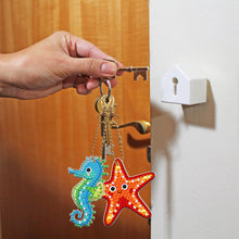 Charger l'image dans la galerie, 5pièces Créatures aquatiques Double face Porte-clés