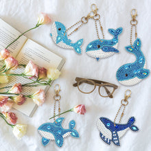 Charger l'image dans la galerie, 5pièces Baleine Double face Porte-clés