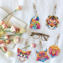 Charger l'image dans la galerie, 5pièces Animaux Tigre Double face Porte-clés