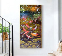 Charger l'image dans la galerie, Photo de poisson chanceux - diamant rond complet - 45x85cm