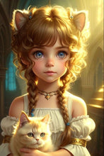 Charger l'image dans la galerie, La vie des animaux de compagnie Fille-Full Round/Square Diamond Painting-30x40cm/40x50cm/50x70cm