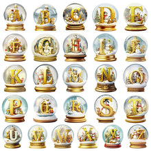 Charger l'image dans la galerie, Noël-Peinture diamant ronde complète-40x40cm