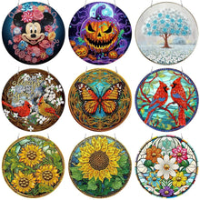 Charger l'image dans la galerie, Pendentif diamant fleur double face