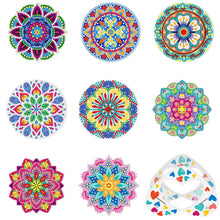 Charger l'image dans la galerie, 8pcs/set +1 rack de stockage-Mandala-Acrylique Diamond Coaster