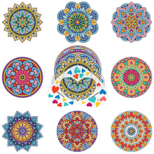 Charger l'image dans la galerie, 8pcs/set +1 rack de stockage-Mandala-Acrylique Diamond Coaster