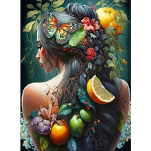 Charger l'image dans la galerie, Personnalité Flower Girl Bird Back-Full Drill Diamond Painting