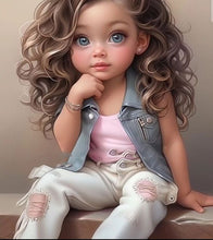 Charger l'image dans la galerie, Sweet Fille-Full Round/Square Diamond Painting-30x40cm/40x50cm/50x70cm