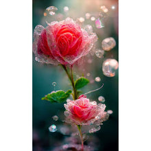 Charger l'image dans la galerie, Gouttelettes d'eau Fleur-Full Drill Diamond Painting-40x70cm