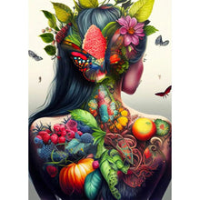 Charger l'image dans la galerie, Personnalité Flower Girl Bird Back-Full Drill Diamond Painting