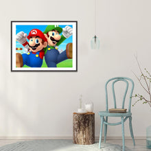Charger l'image dans la galerie, Mario - peinture au diamant rond complet(30*40)