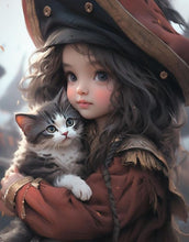 Charger l'image dans la galerie, La vie des animaux de compagnie Fille-Full Round/Square Diamond Painting-30x40cm/40x50cm/50x70cm