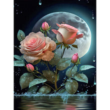 Charger l'image dans la galerie, clair de lune rose-Complète Diamond Painting