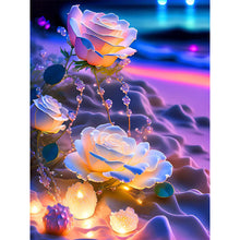 Charger l'image dans la galerie, Cristal rose au bord de la mer-plein écran Diamond Painting-30x40cm