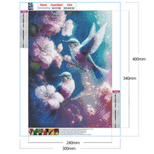 Charger l'image dans la galerie, fleur de colibri-plein écran Diamond Painting-30x40cm