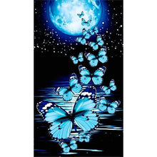 Charger l'image dans la galerie, Papillon clair de lune- Vollbild Diamond Painting-40x70cm