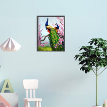 Charger l'image dans la galerie, Peacock-complet Round peinture au diamant-30x40cm