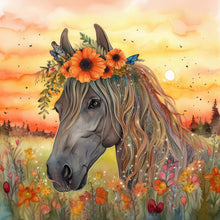 Charger l'image dans la galerie, Field Horse-Full Round Diamond Painting-30x30cm