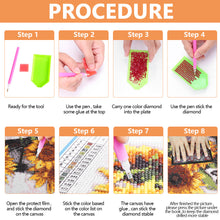 Charger l'image dans la galerie, Rainbow Swirl Flower Bush-complet Square peinture au diamant-75x55cm-Large Size