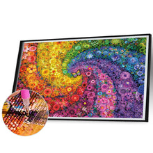 Charger l'image dans la galerie, Rainbow Swirl Flower Bush-complet Square peinture au diamant-75x55cm-Large Size