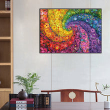Charger l'image dans la galerie, Rainbow Swirl Flower Bush-complet Square peinture au diamant-75x55cm-Large Size