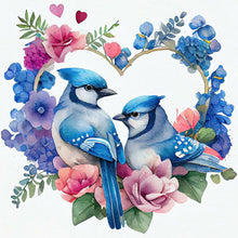 Charger l'image dans la galerie, Wreath Bird-Full Round Diamond Painting-30x30cm