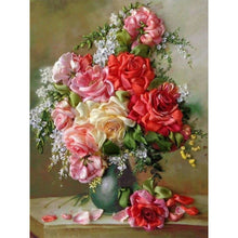 Charger l'image dans la galerie, Flower-Full Round Diamond Painting-30x40cm