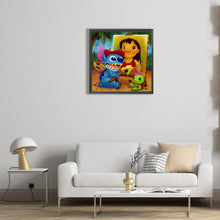 Charger l'image dans la galerie, Lilo & Stitch-complet Round peinture au diamant-30x30cm