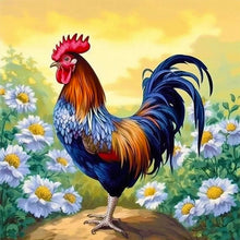 Charger l'image dans la galerie, Rooster-Full Round Diamond Painting-30x30cm