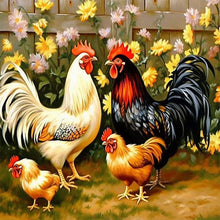 Charger l'image dans la galerie, Rooster-Full Round Diamond Painting-30x30cm