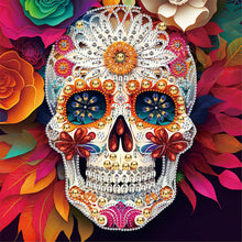 Charger l'image dans la galerie, Peinture au diamant spéciale crâne-partielle-30x30cm