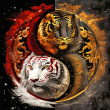Charger l'image dans la galerie, Tai Chi Tiger-Full Round Diamond Painting-40x40cm